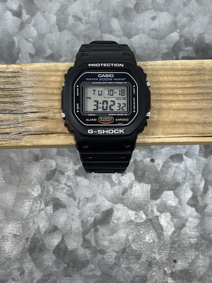 Casio DW-5600 691 JAPAN H Screwback Watch Shock Resistant, Working