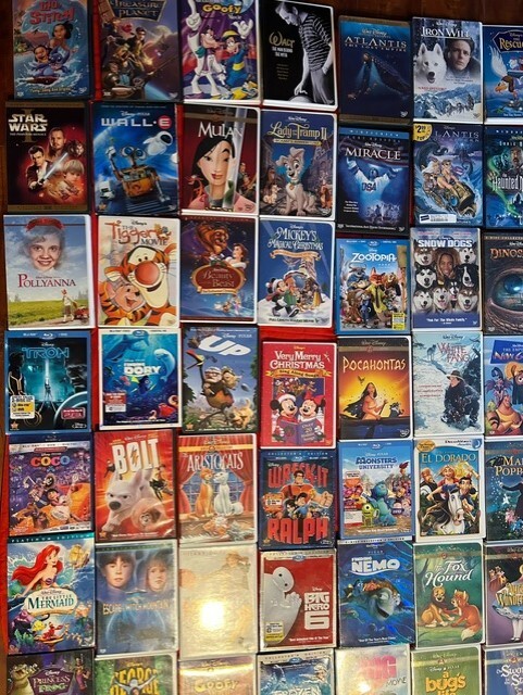 LARGE 160+ Disney DVD and Blu-Ray Collection LION KING FROZEN