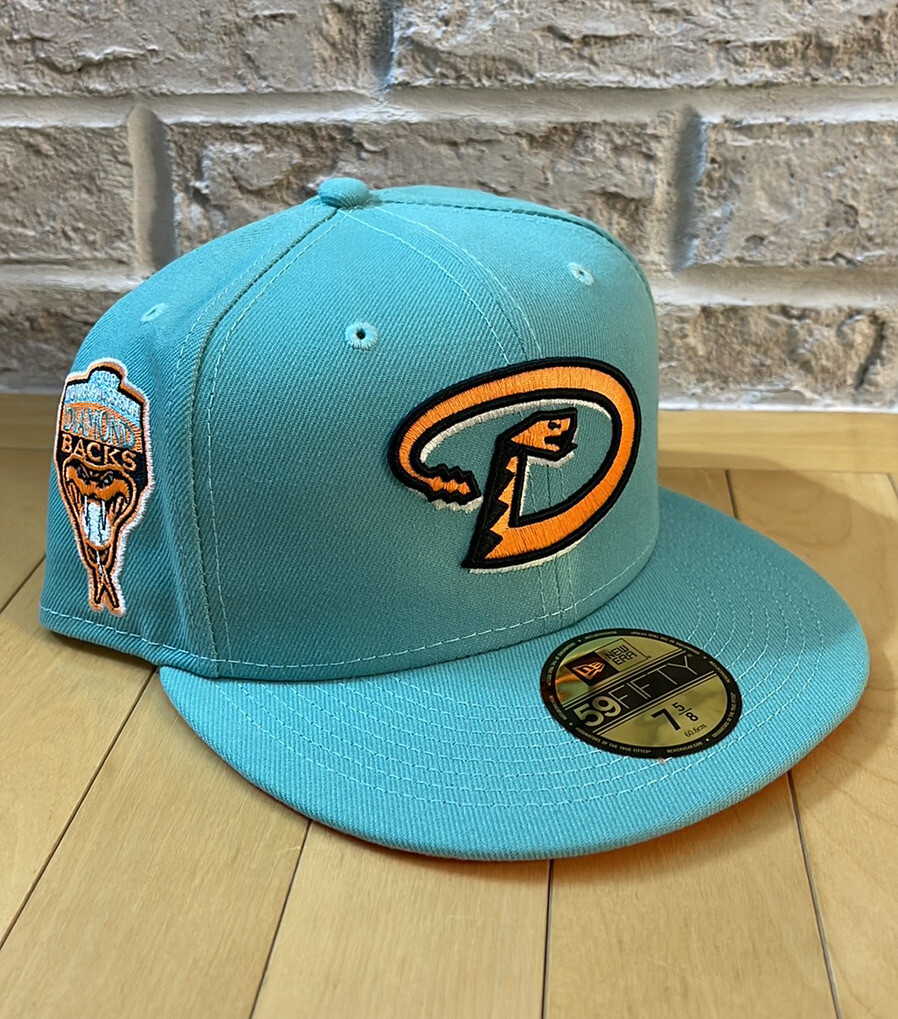 New Era 59Fifty Arizona Diamondbacks Fitted Hat Size 7 5/8 Orange