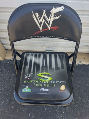 WWE WWF Chair SummerSlam 2001 San Jose CA The Rock Returns WCW