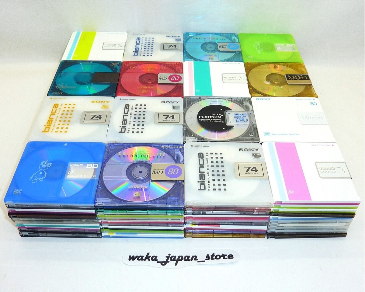 Used MD MiniDisc Lot of 20 Sony Maxell TDK etc. Mixed Brands