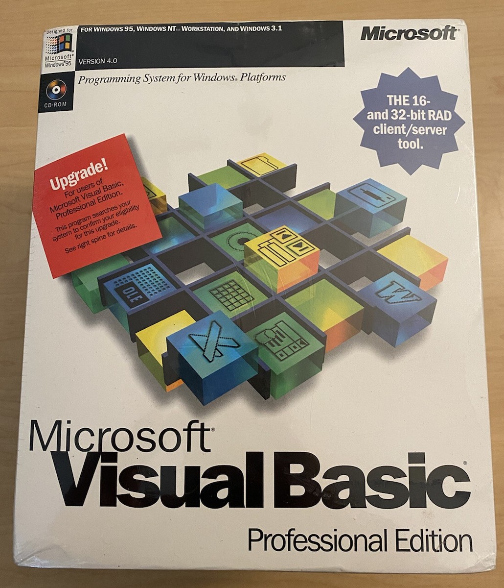 未開封 Microsoft Visual Basic 4.0 英語版 美品 未開封 Microsoft