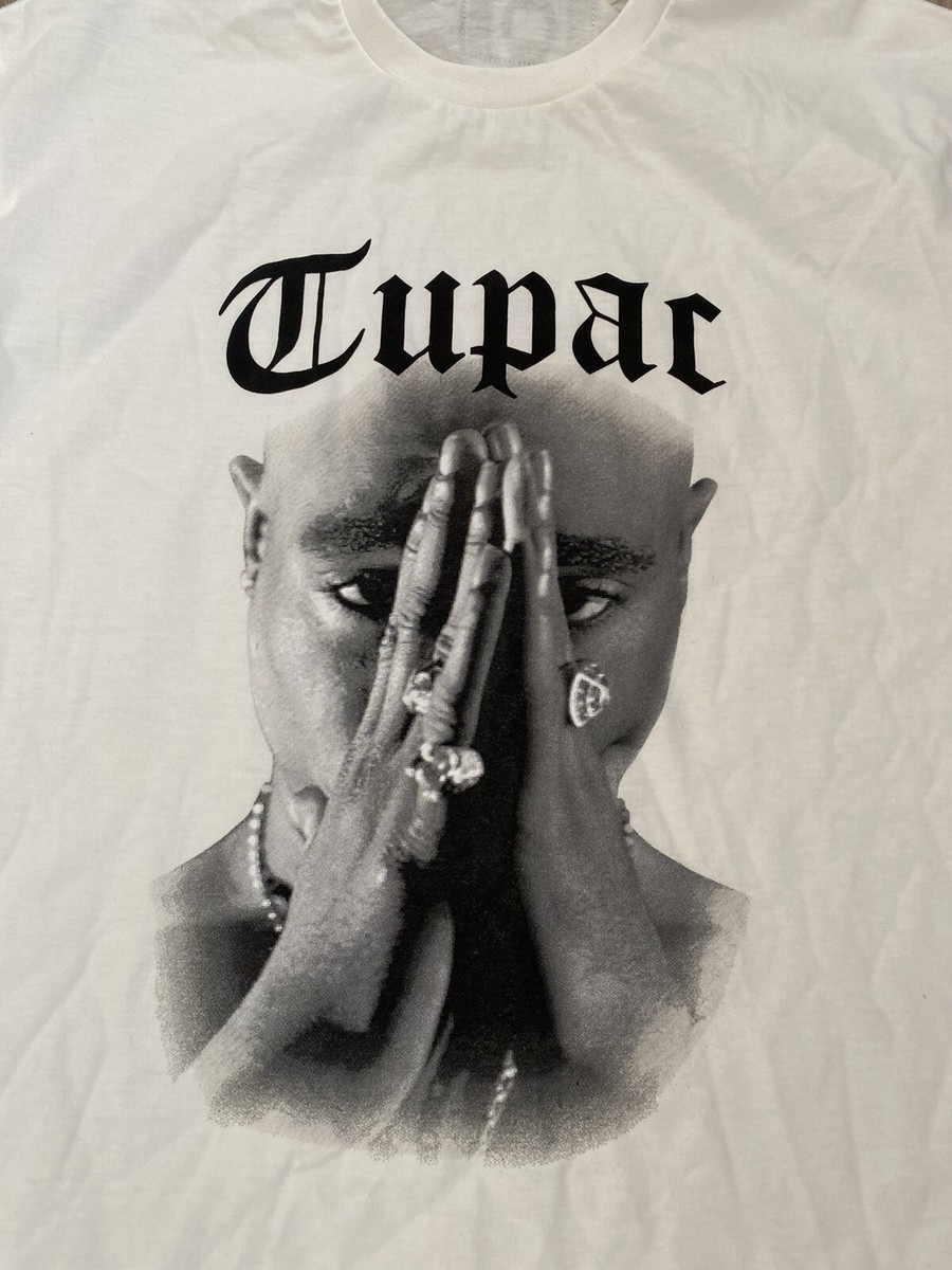 Tupac 2Pac Shakur x Cross Colours Colors Rap T-Shirt New Vintage