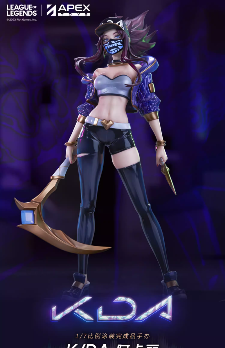 APEX TOYS 1/7 League of Legends K/DA Akali Authentic Limited