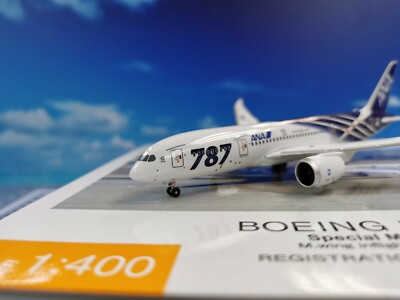 ANA Official precision model B787-8 JA801A plastic model 1:400 | eBay