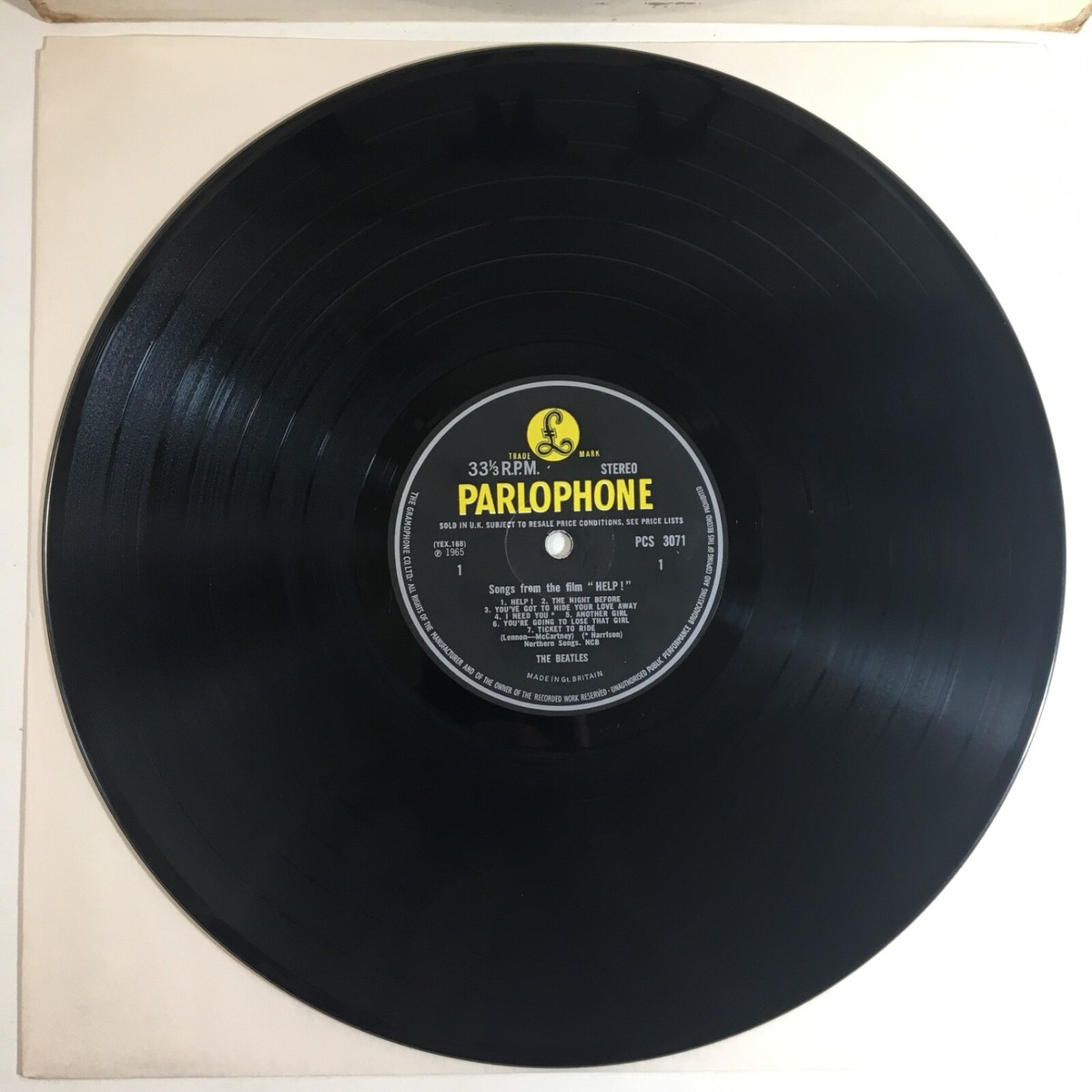 1965 THE BEATLES Help 1st UK Stereo Pressing 168-1/169-1 3AM/3AM