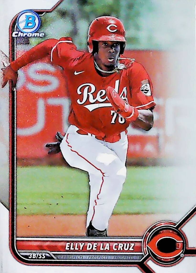 2022 Bowman Draft Chrome Base #BDC-80 Elly De La Cruz Cincinnati