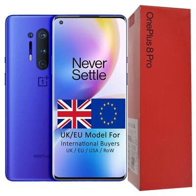 New OnePlus 8 Pro 5G Dual-SIM IN2023 256GB Ultramarine Blue