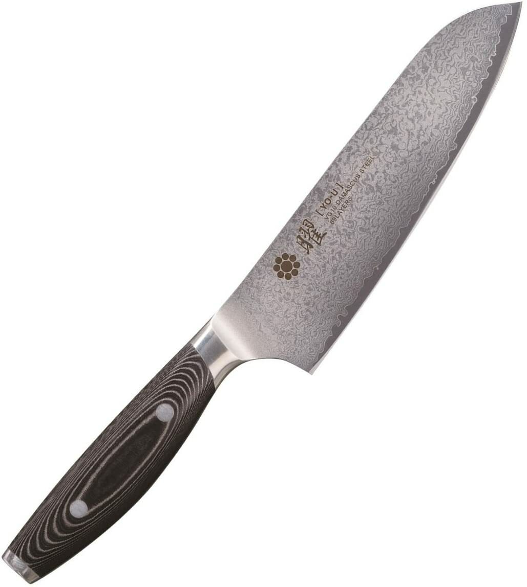 Yaxell You Japanese Chef's Knife SANTOKU Made in Japan Damascus 69