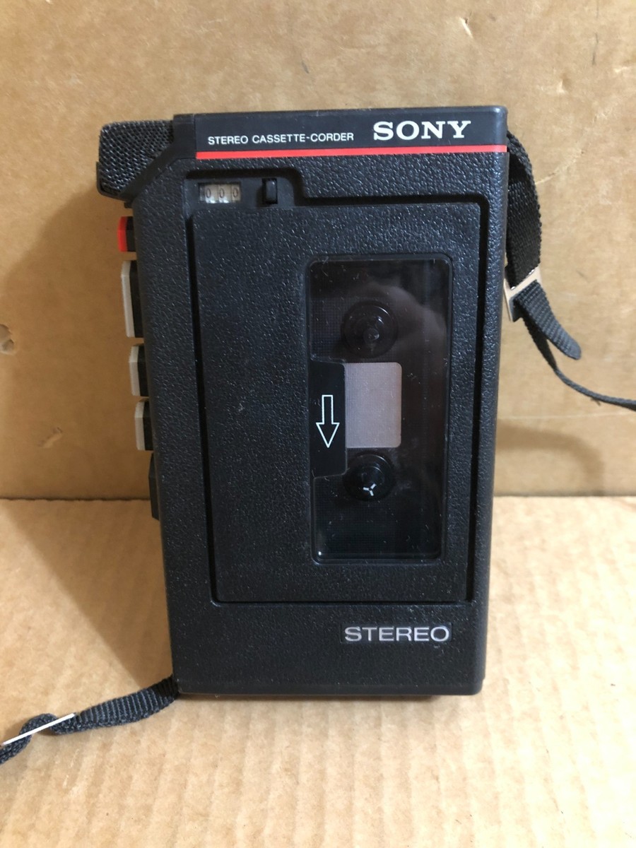 Sony TCS-310 Stereo Cassette-Corder Recorder/Player (Untested
