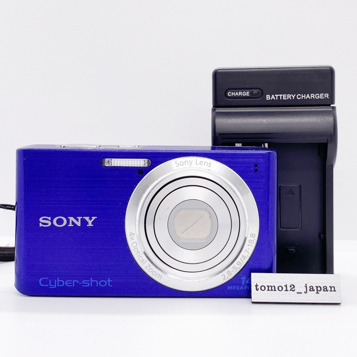Sony Cyber-shot DSC-W610 Blue 14.1MP Camera 4.0x Optical Zoom w