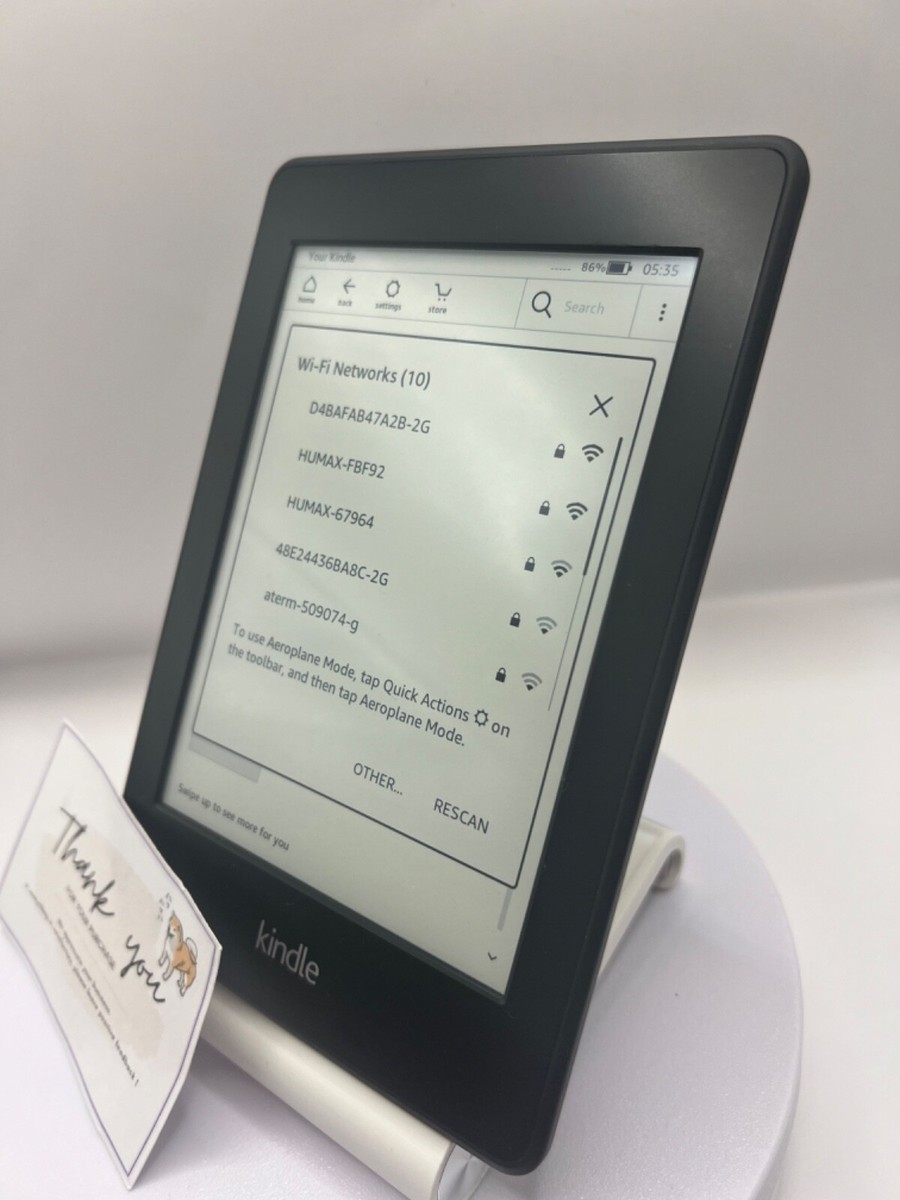 Excellent] Amazon Kindle Paperwhite 6th Gen 4GB Wi-Fi 6inch from