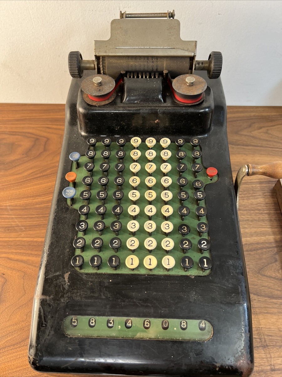 Antique VICTOR Adding Machine Vintage 1920's Model: 93420 | eBay