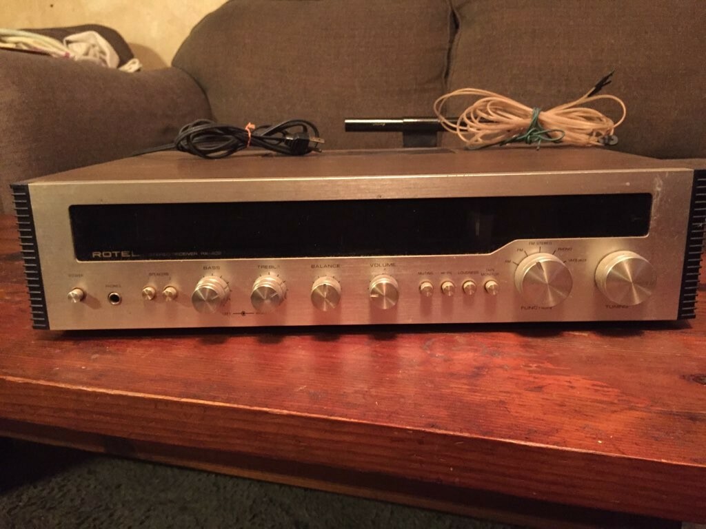 ジャンク】ROTEL RX-402 チューナー ラジオ アンティーク ジャンク