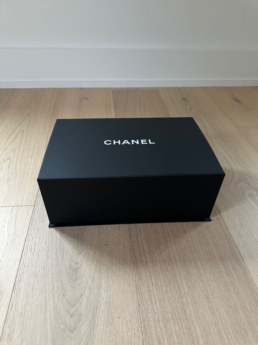 New Auth Chanel Black Magnetic Gift Box 4 Classic Small Medium