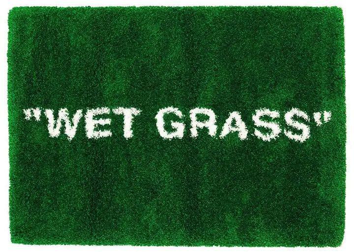 Virgil Abloh x Ikea Markerad Wet Grass Rug Green OFF White Limited