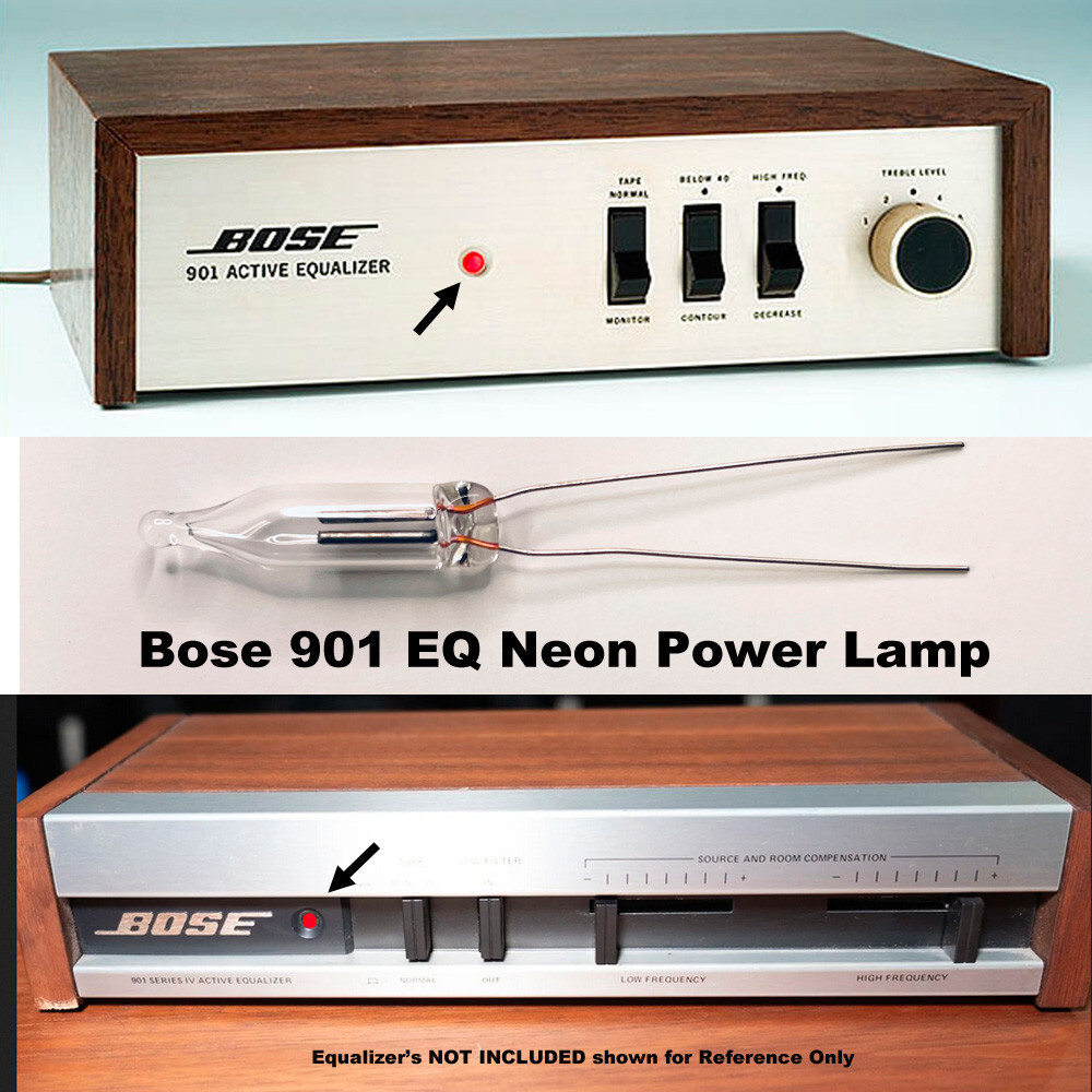 Replacement Neon Power lamp Bose 901 Equalizer EQ. For Series I