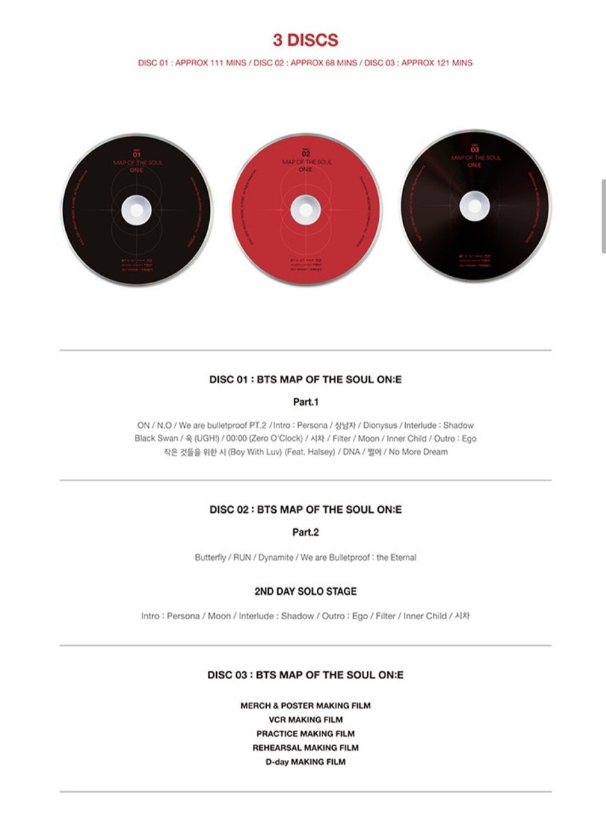 💜BTS MAP OF THE SOUL ON:E ONE Blu Ray Full set w/ SG SUGA Yoongi