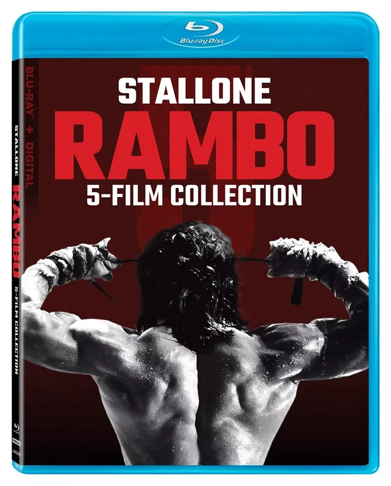 Rambo: 5-Film Complete Collection 1-5 (Blu-ray + Digital) *NEW