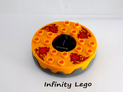 LEGO Ninjago Kai ZX Silver Spinner Bright Light Orange Flames