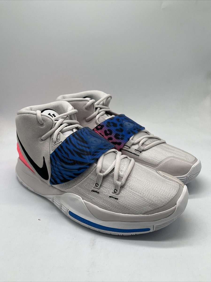Nike Kyrie 6 Vast Grey/Pink/Blue Basketball Shoes BQ4630-003 Men's