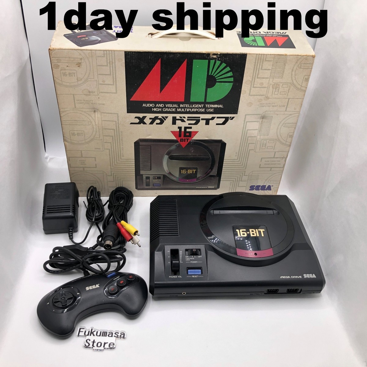 Sega Mega Drive Console HAA-2510 Box Megadrive NTSC-J Made in