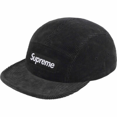 Supreme Corduroy Camp Cap Black | eBay