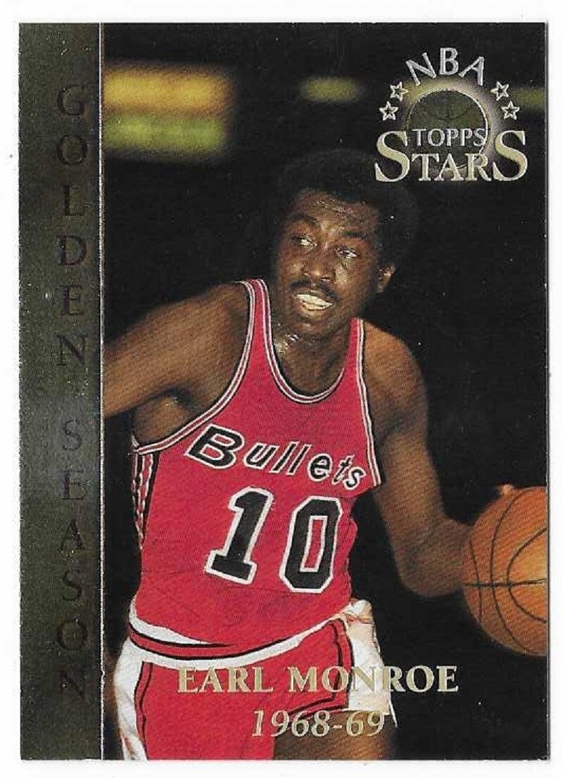 EARL MONROE 1996 Topps NBA Stars Basketball GS # 81 Baltimore