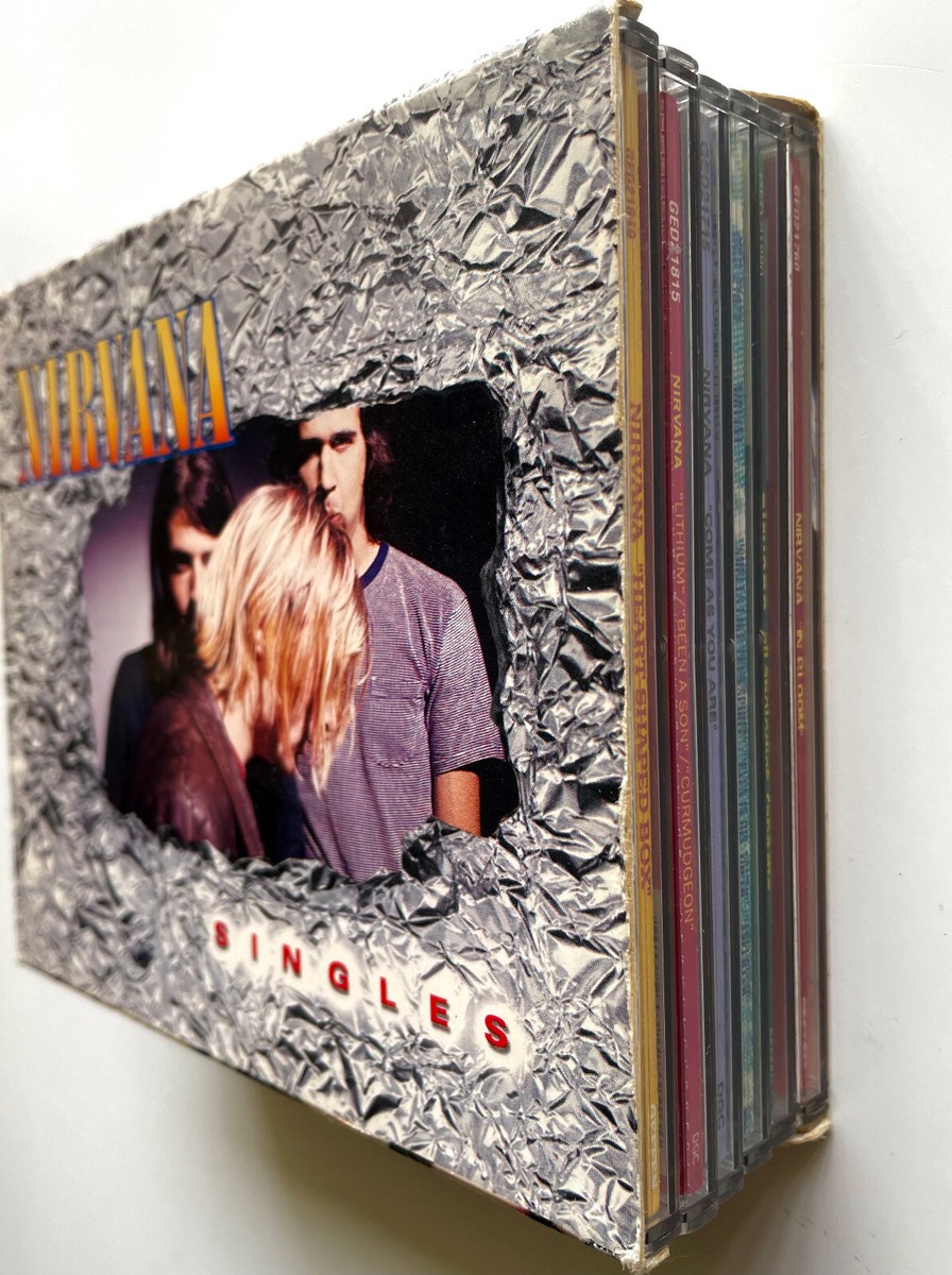 ORIGINAL Vtg 1995 NIRVANA 6-CD Singles NEVERMIND & IN UTERO Box