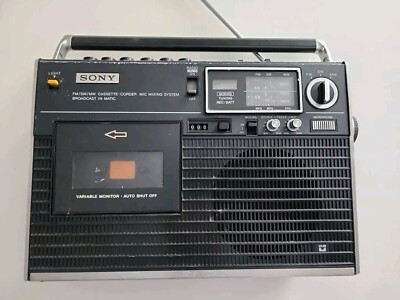 SONY CF-1780 Radio Cassette Player AM FM Vintage Working Retro