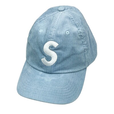 Supreme SS21 Fine Wale Corduroy S Logo 6-Panel Cap Light Blue | eBay