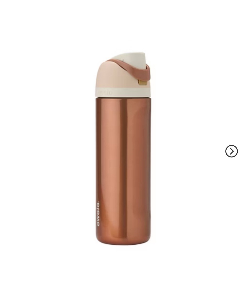 Owala Hearth & Hand Metallic Gold 24oz FreeSip Limited Edition