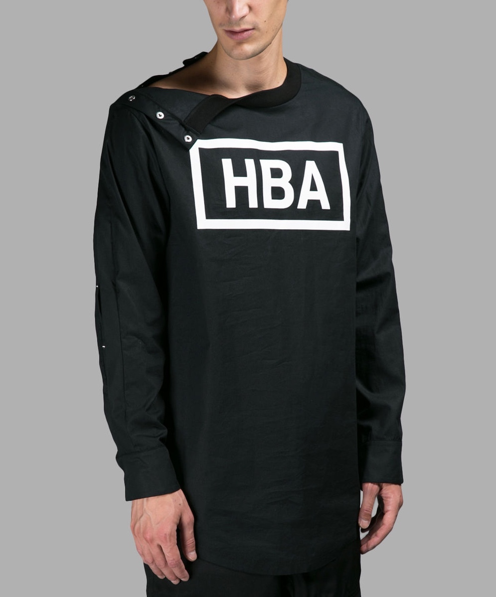 HBA Hood By Air Box Logo Snap Shirt in Black Size XS | eBay
