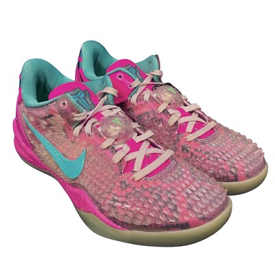 Nike Kobe 8 NikeiD Pink Snakeskin Christmas Size 8.5 Women's | eBay