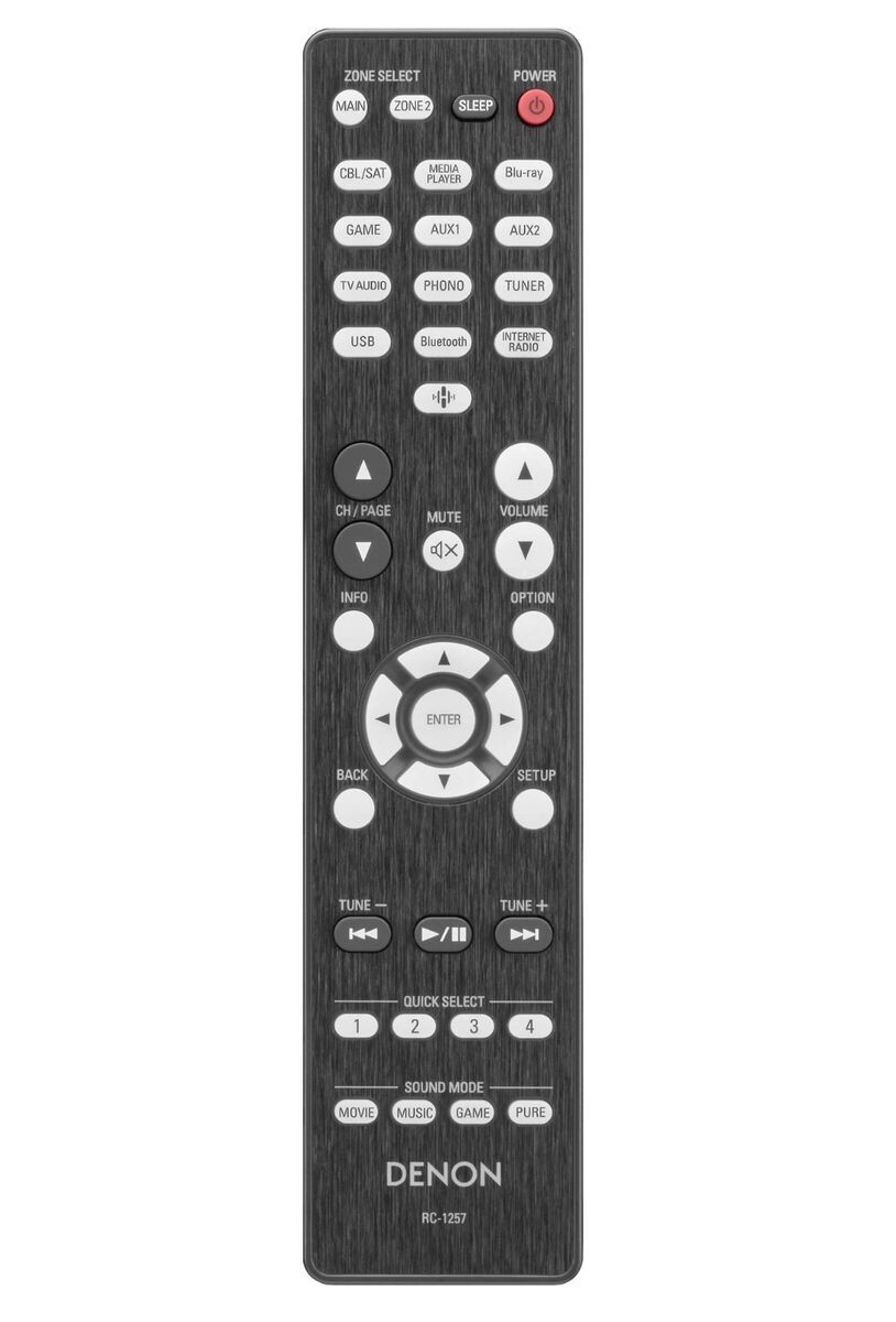 Genuine OEM Denon RC-1257 Remote Control For AV receiver AVR