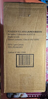 XY Furious Fists Launch Box Pokemon 2014 XY3 ( 72 Boosters