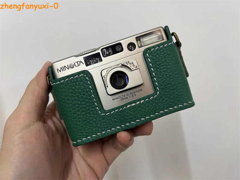 Handmade Minolta TC-1 Camera Half Case Genuine Real Leather
