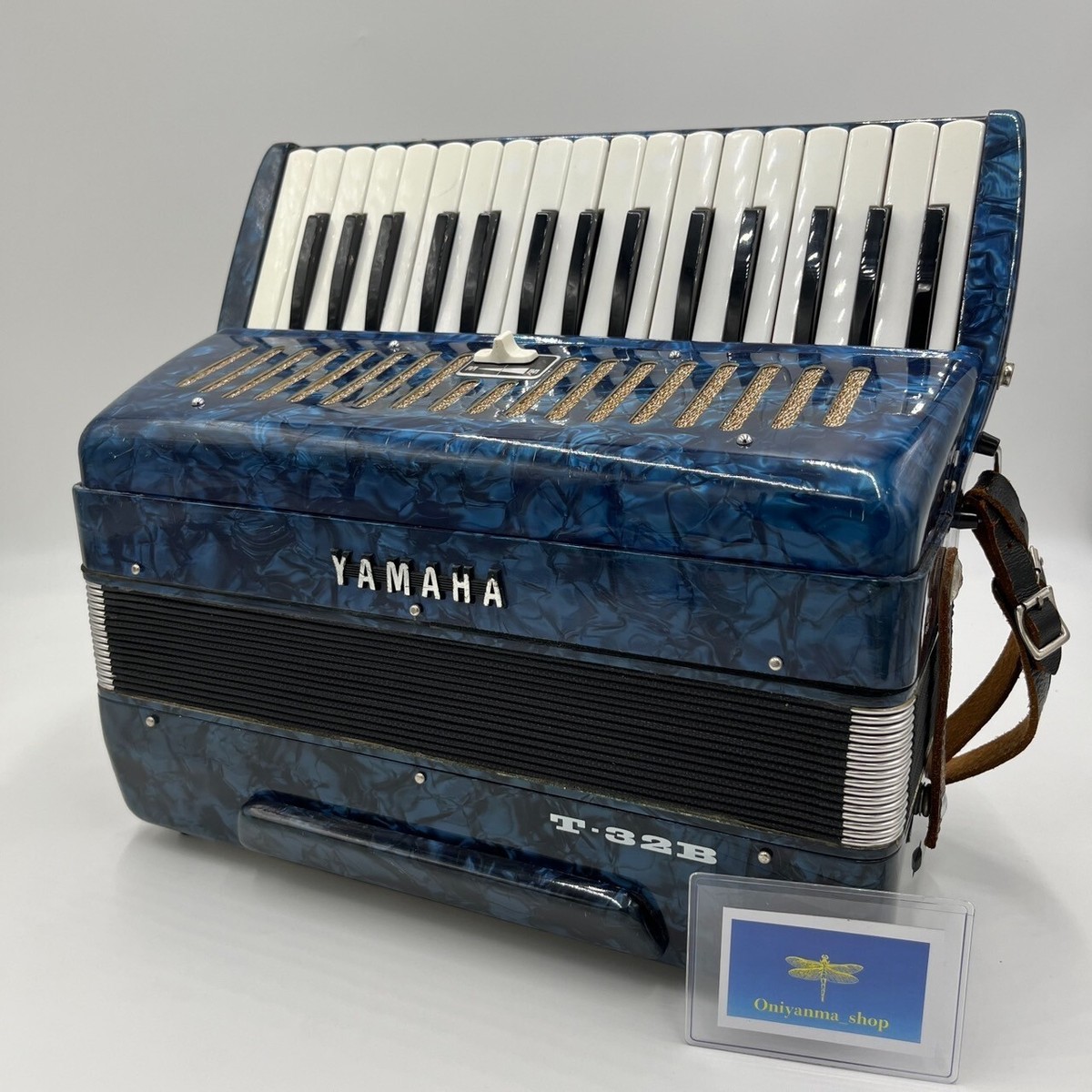 YAMAHA Accordion T-32B Tenor Blue 32 Keys Operation confirmed Used
