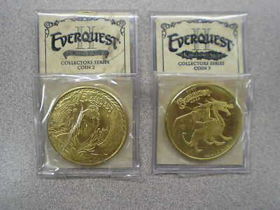Everquest II Set of 2 Collector's Series Coins EQ2 Everquest 2
