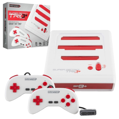 Super Retro Trio Plus+ HD Console NES SNES Sega Genesis (Mega