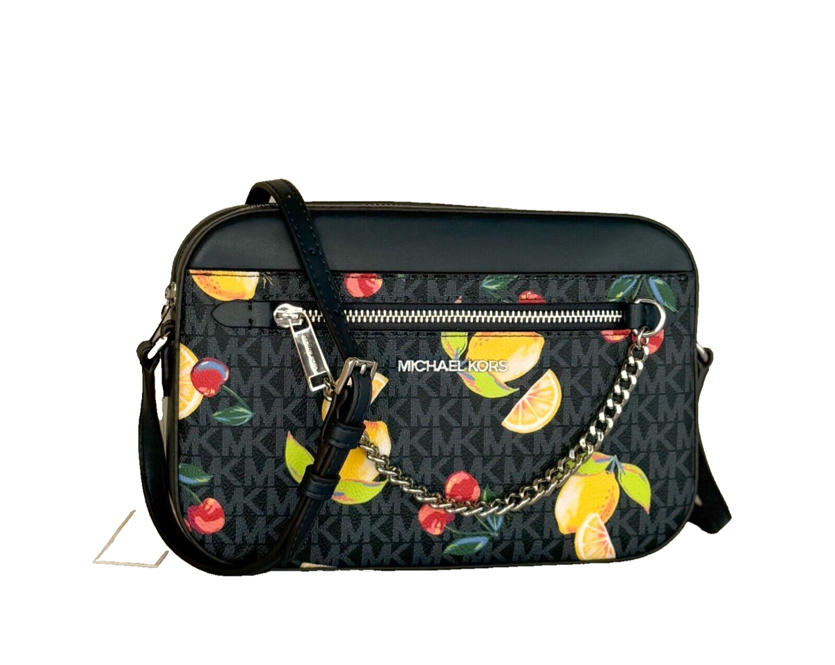 Michael Kors Jet Set Item Crossbody Bag MK Admiral/Lemon/Cherry | eBay