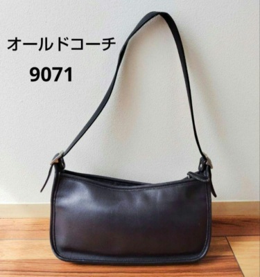 Extremely Rare Made In USA Old Coach 9071 Shoulder Bag Black