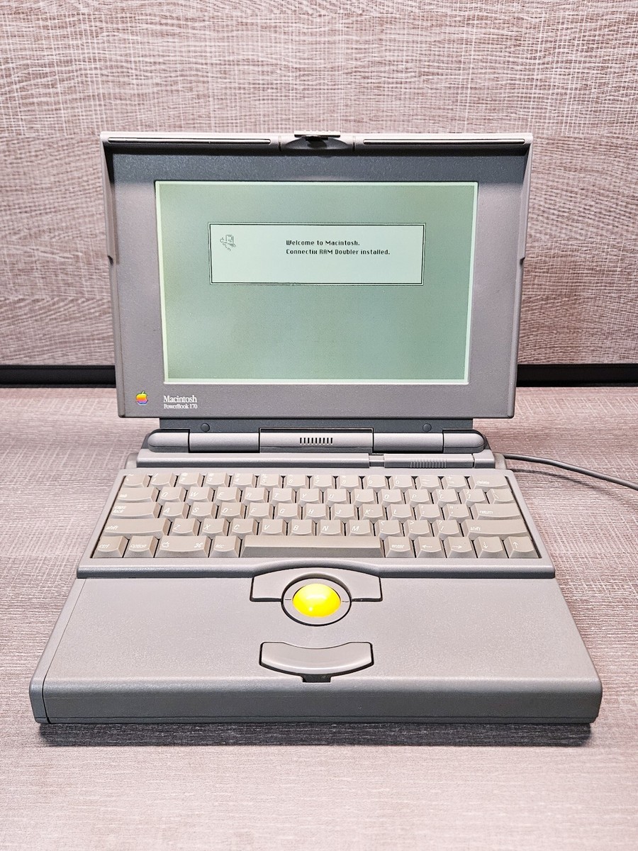 Vintage 1991 Apple Macintosh PowerBook 170 8MB RAM 40MB HD Fully