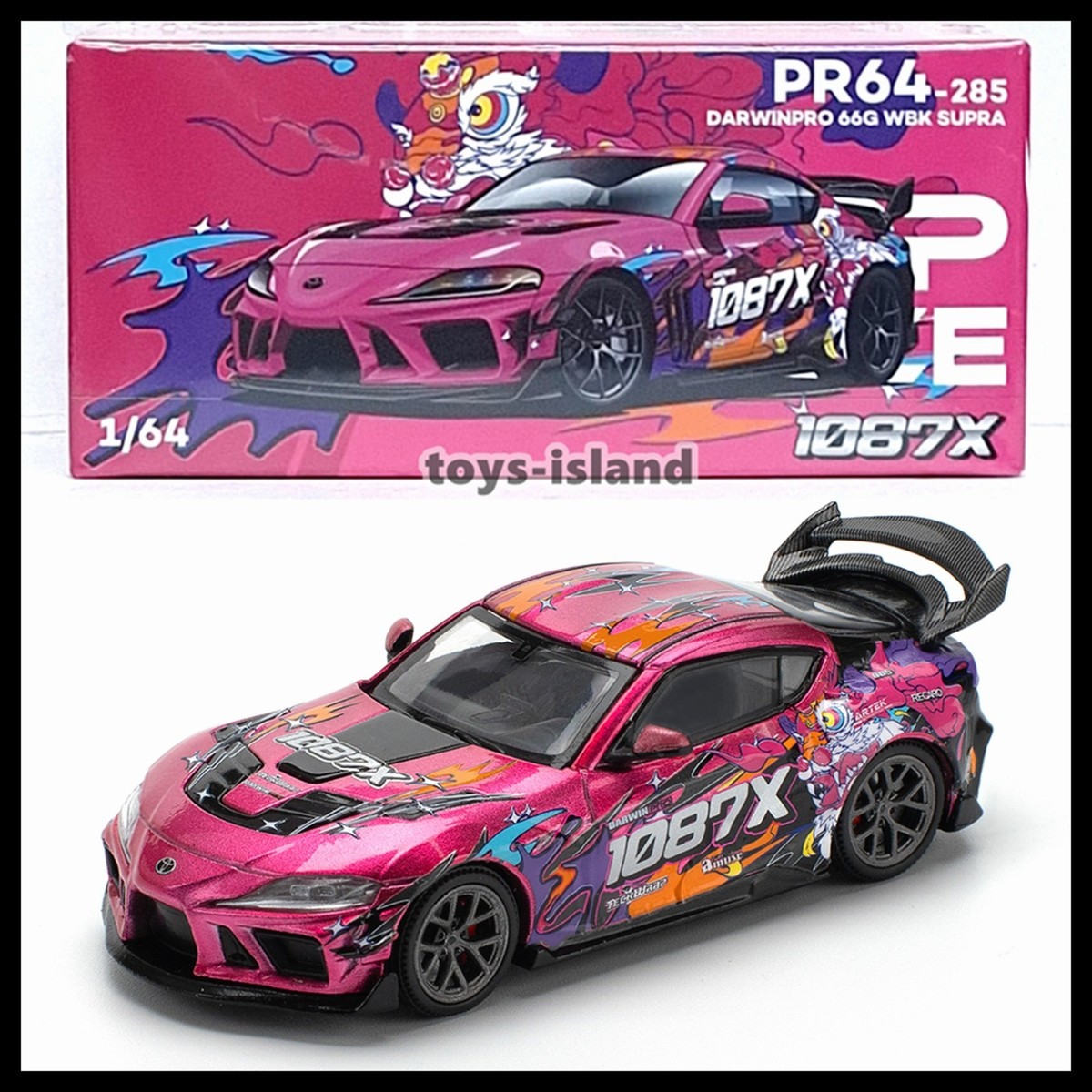 POPRACE PR64-285 1/64 DARWIN PRO 66G WBK SUPRA A90 1087X LION