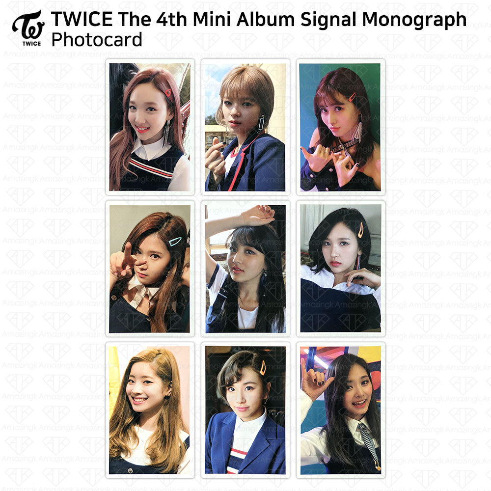 TWICE 4th Mini Album Signal Monograph Photocard KPOP Sana Momo