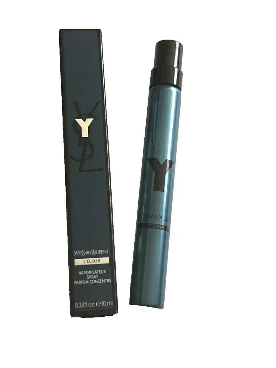 YSL Y L'ELIXIR Parfum Concentre 10ml/.33 TRAVEL SPRAY Men YVES
