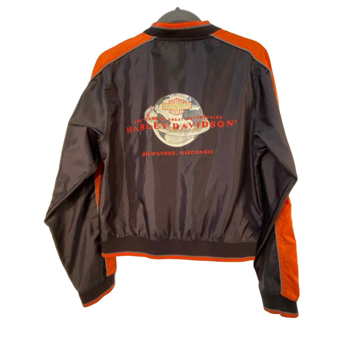 Vintage Harley Davidson Nylon Zip Jacket 100 Years SZ M WC19 | eBay