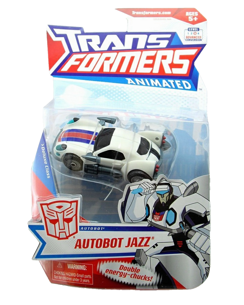 Transformers Animated Autobot JAZZ Deluxe Class New 2008 Factory