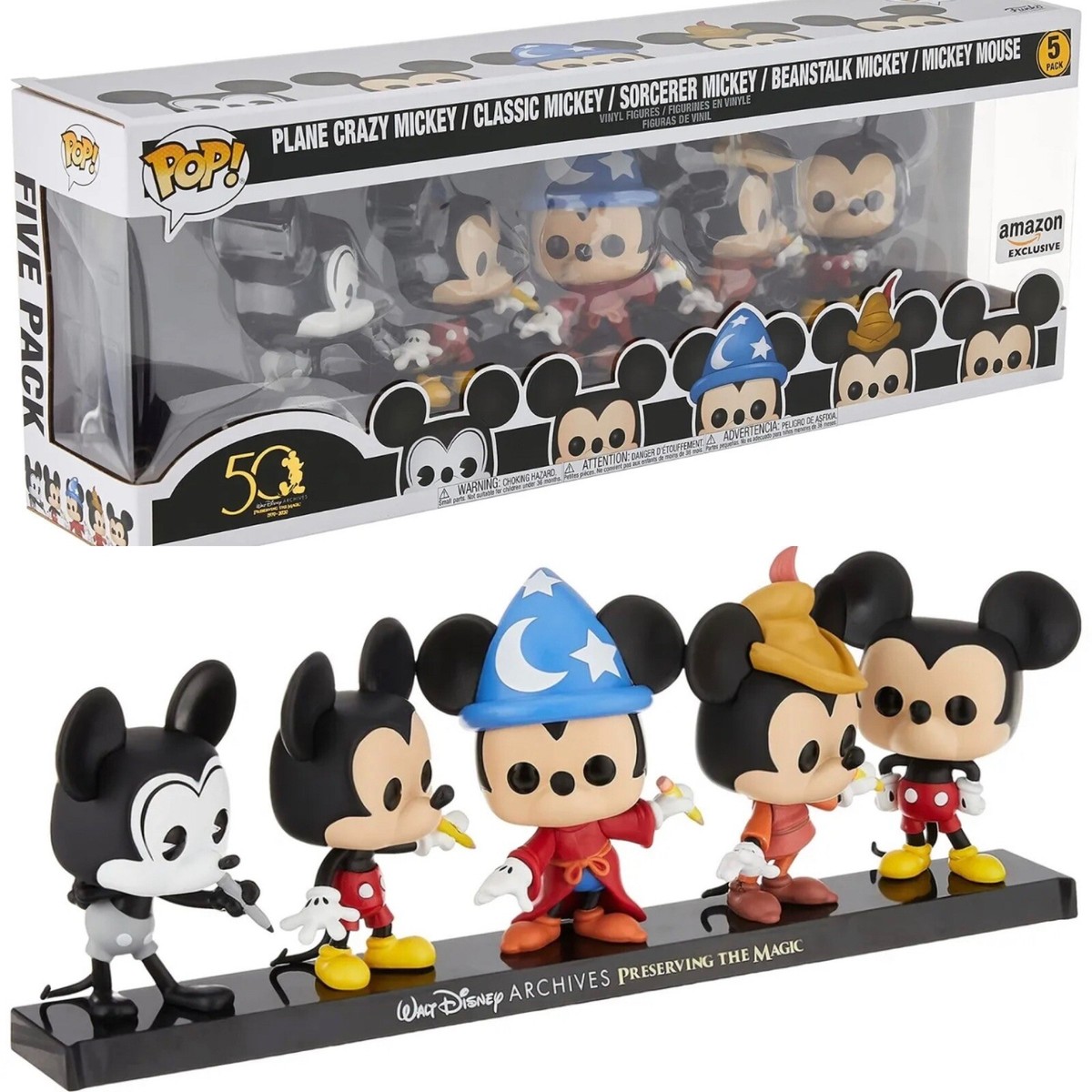 Funko POP Disney Archives - Mickey Mouse 5 Pack Amazon Exclusive