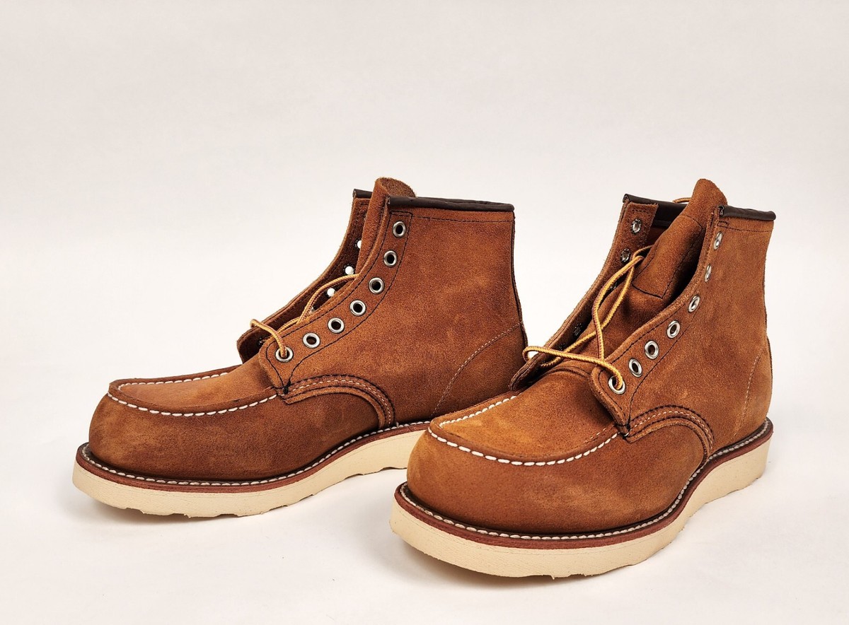 Red Wing X J Crew 4524 Moc Toe RARE Burnt Orange Muleskinner 8D US